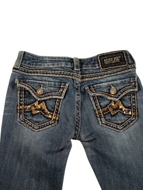 Miss Me Boot Cut Jeans Sequins Pockets Size 27 Style # jd1047B *Please Read